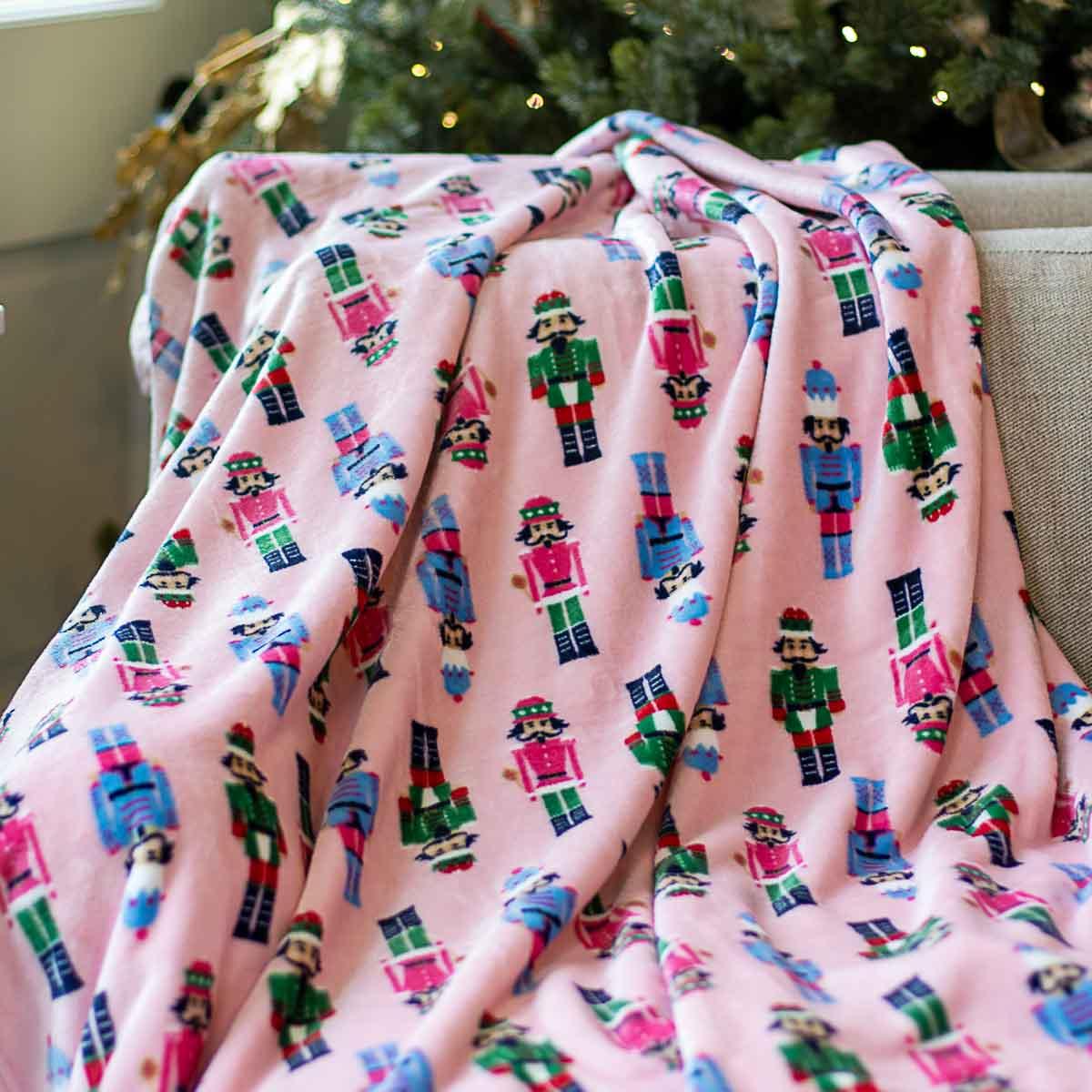 Nutcracker March Blanket - Pink/Multi