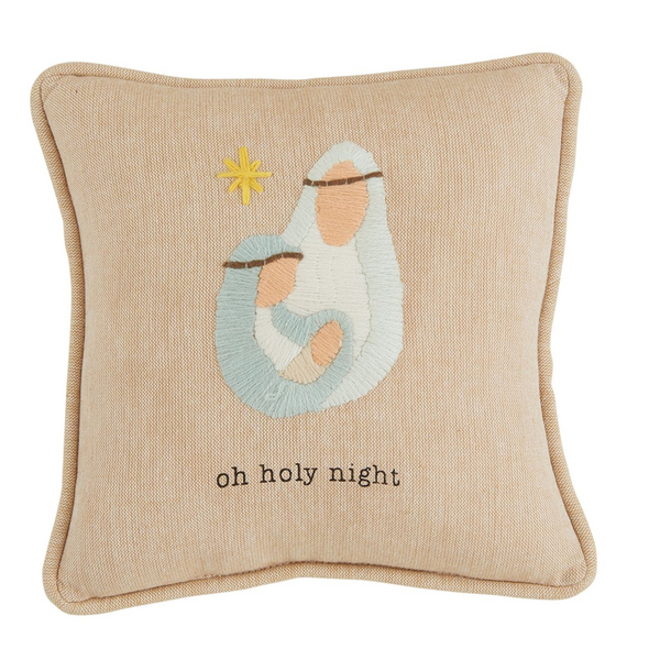 Oh Holy Mini Nativity Pillow