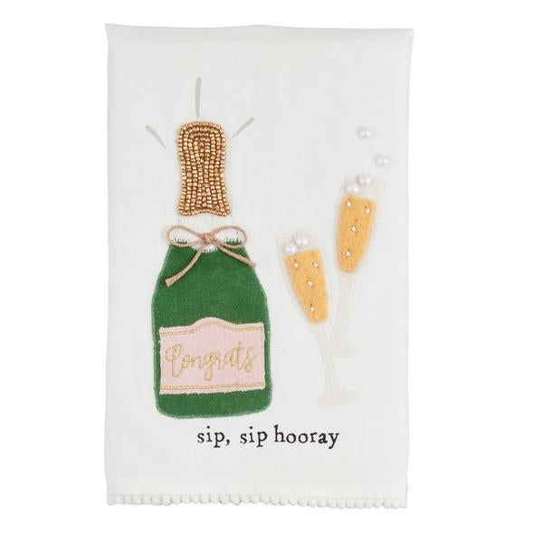 Sip Hooray Wedding Tea Towel