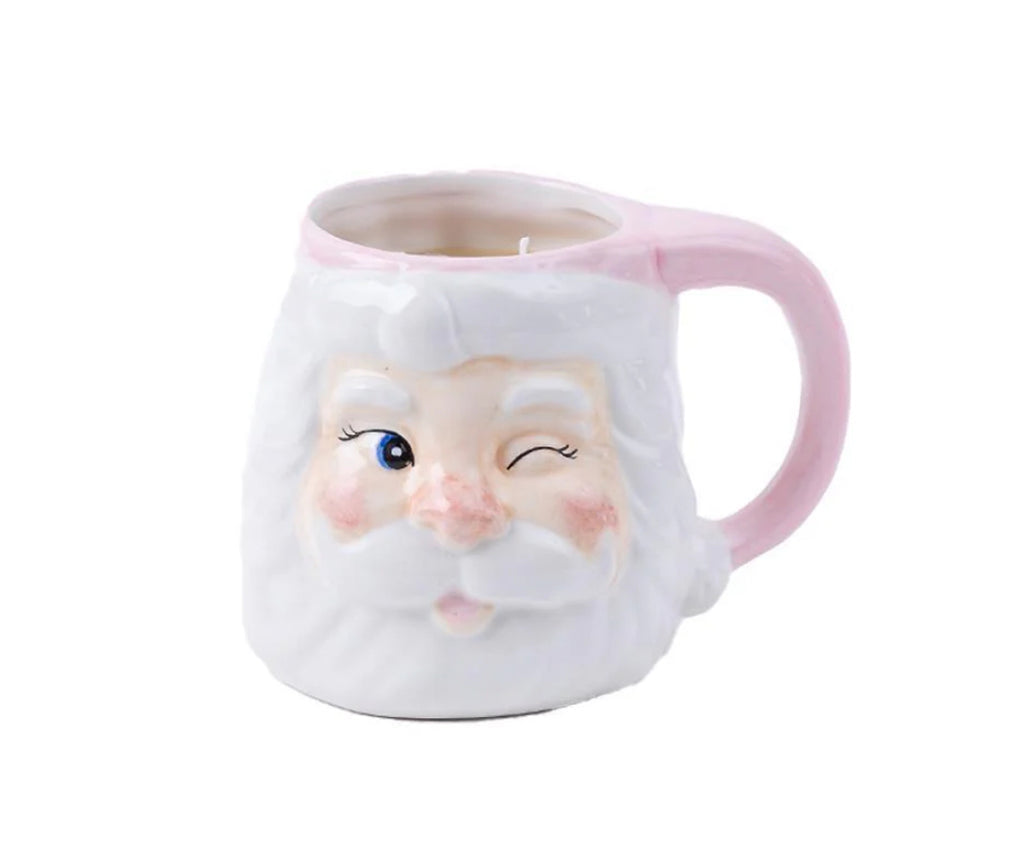 Sweet Grace Holiday Candle Santa Mug