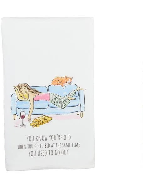 Go Out Funny Birthday Towel