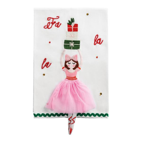 Ballerina Dangle Leg Dish Towel