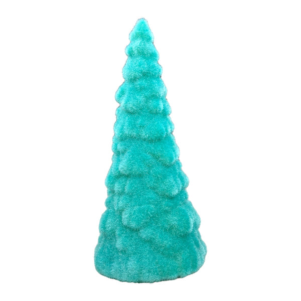 Flocked Display Tree - Turquoise