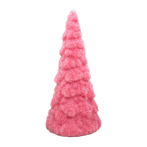 Flocked Display Tree - Strawberry