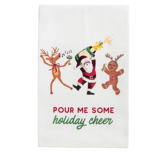 Pour Me Some Holiday Bar Towel