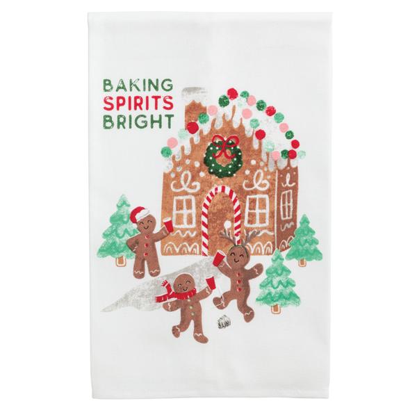 Baking Spirits Holiday Bar Towel