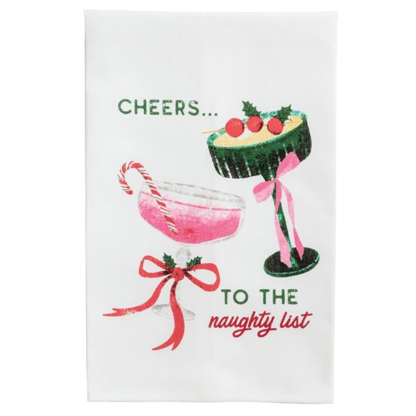 Cheers Holiday Bar Towel