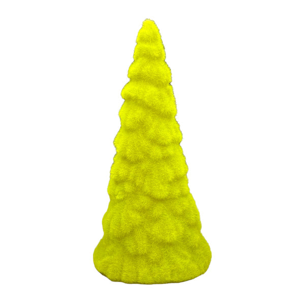 Flocked Display Tree - Citron