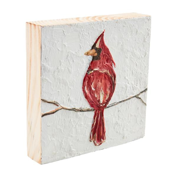 Wood Plaque - Cardinal