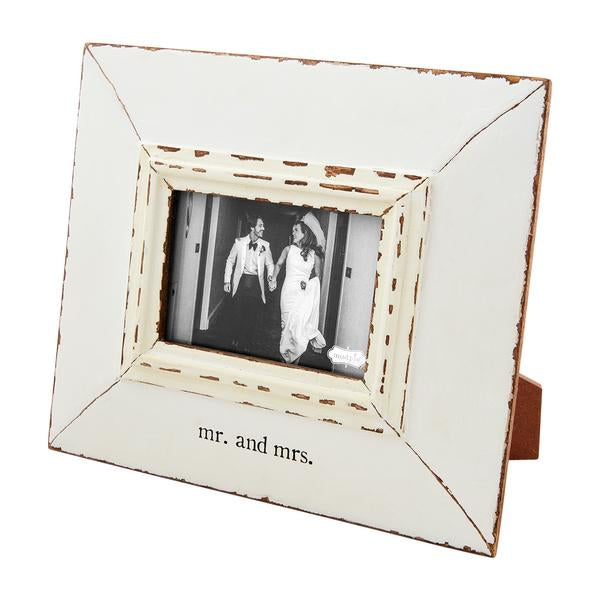 4x6 Mr & Mrs Distressed Wedding Frame