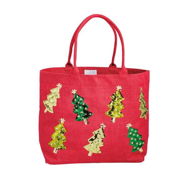 Holiday Sparkle Tote - Red