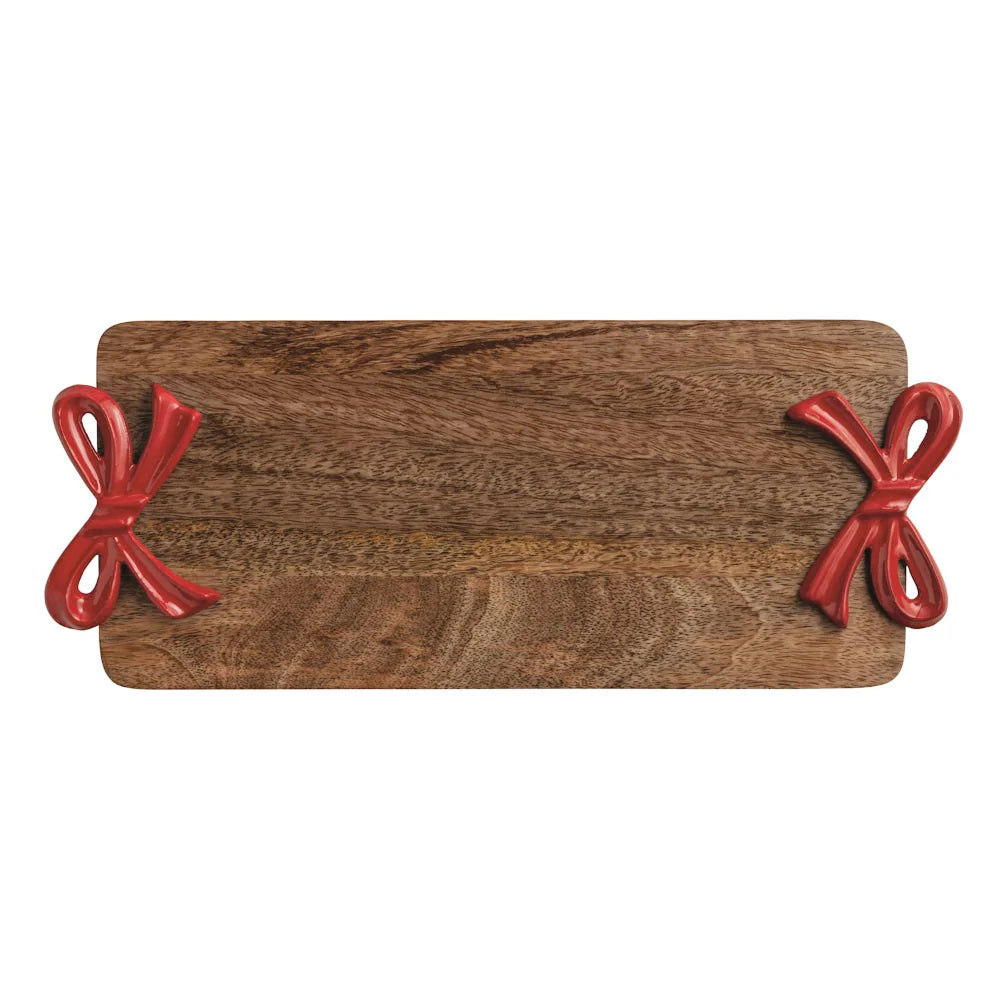 Red Bow Handle Wood Board