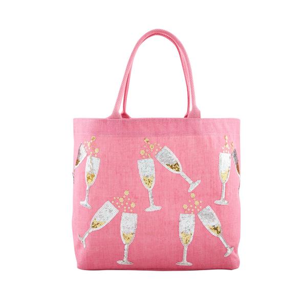 Cheers Sparkle Tote - Pink