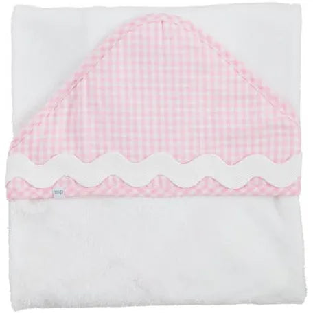 Pink Gingham Hooded Towel