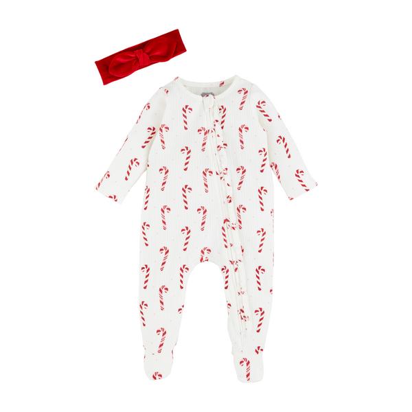 Candycane Ruffle Sleeper