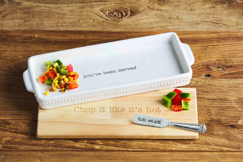Chop it Ceramic Tray and Board Set