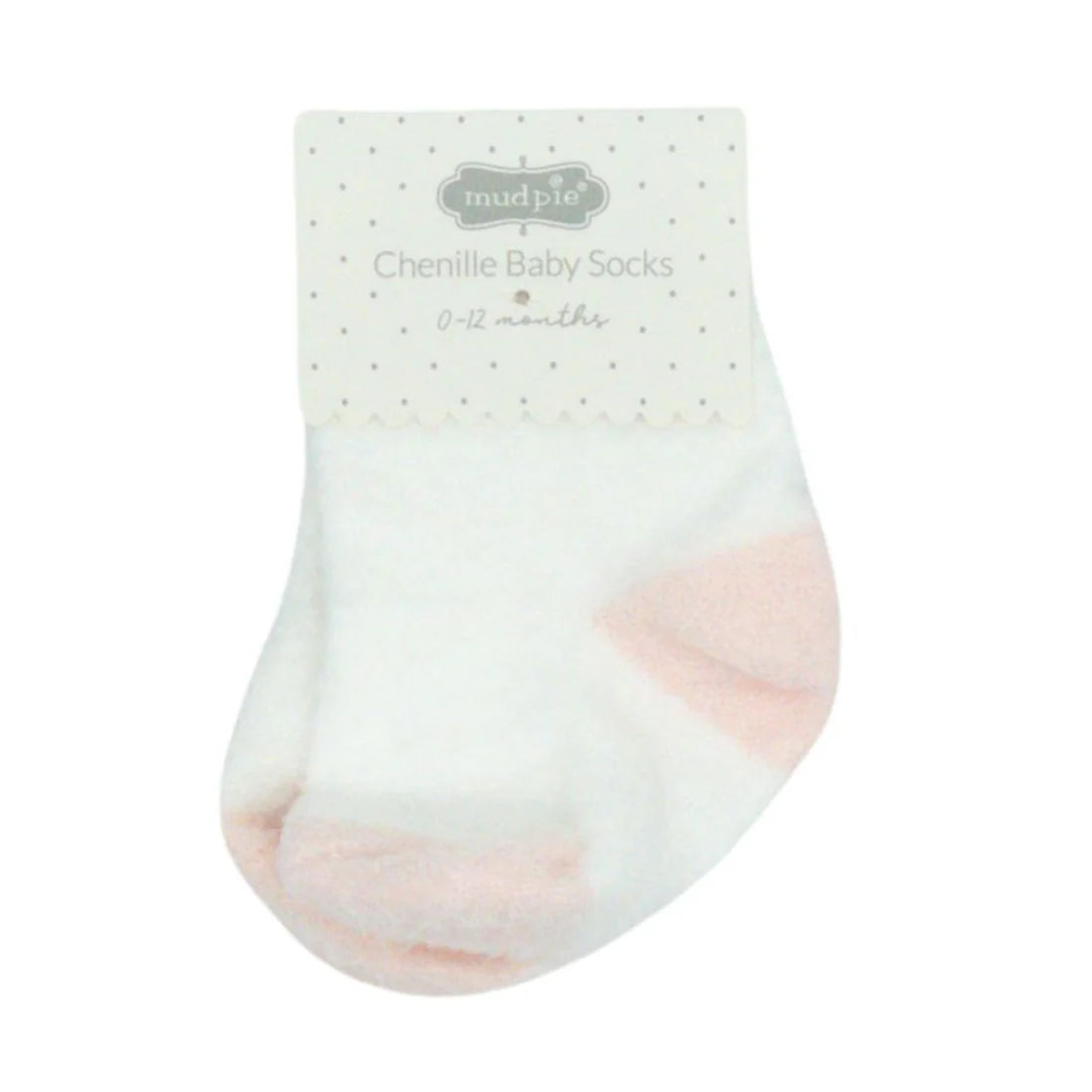 Pink Toe Chenille Baby Socks