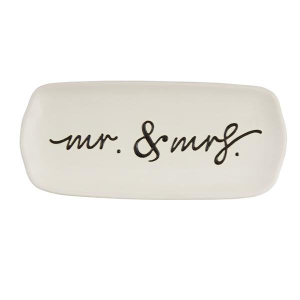Mr. &  Mrs. Everything Dish - Cursive
