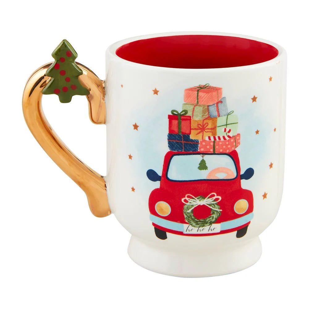 Car Christmas Pedestal Mug