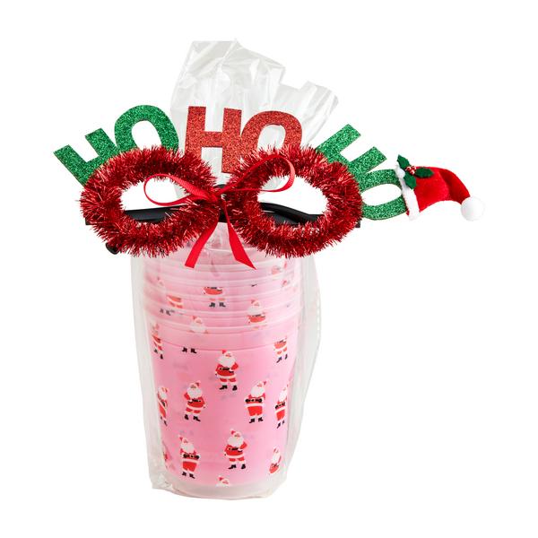Holiday Party Cup Gift Set - Pink
