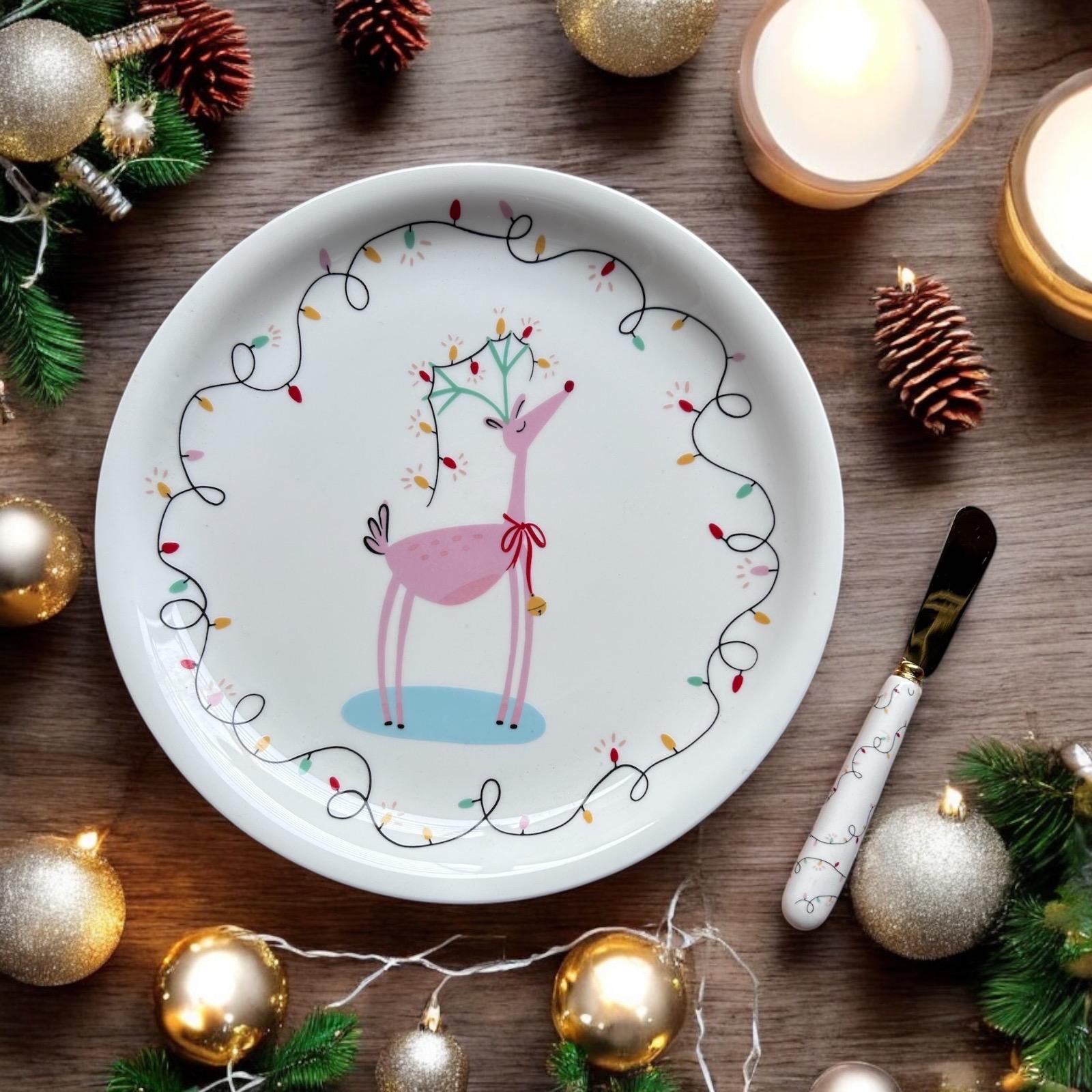 Plate with Spreader - Reindeer