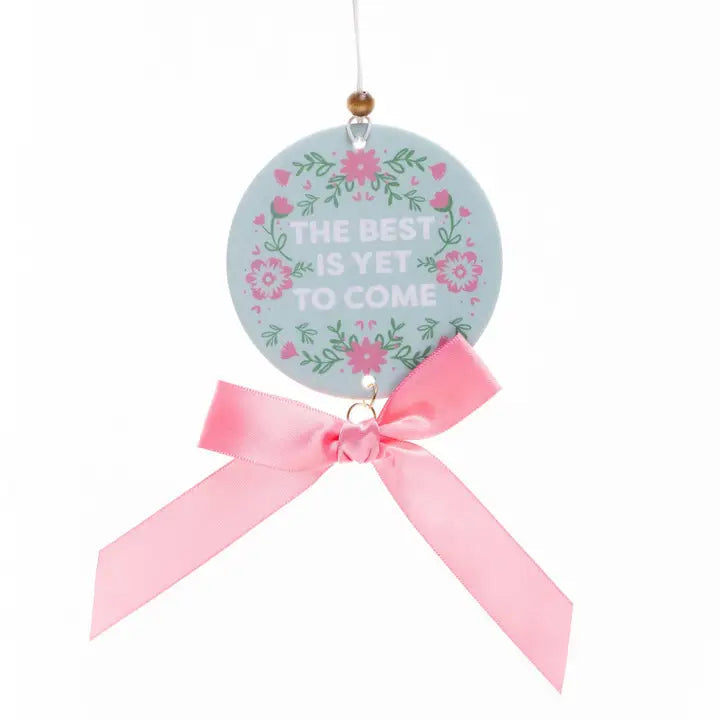 Mary Square Car Air Freshener - The Best Is Yet To Come