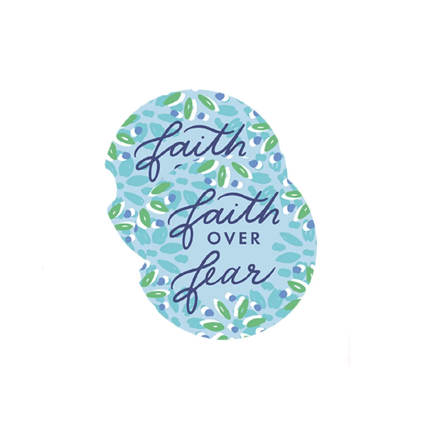 Mary Square Car Coaster - Faith Over Fear