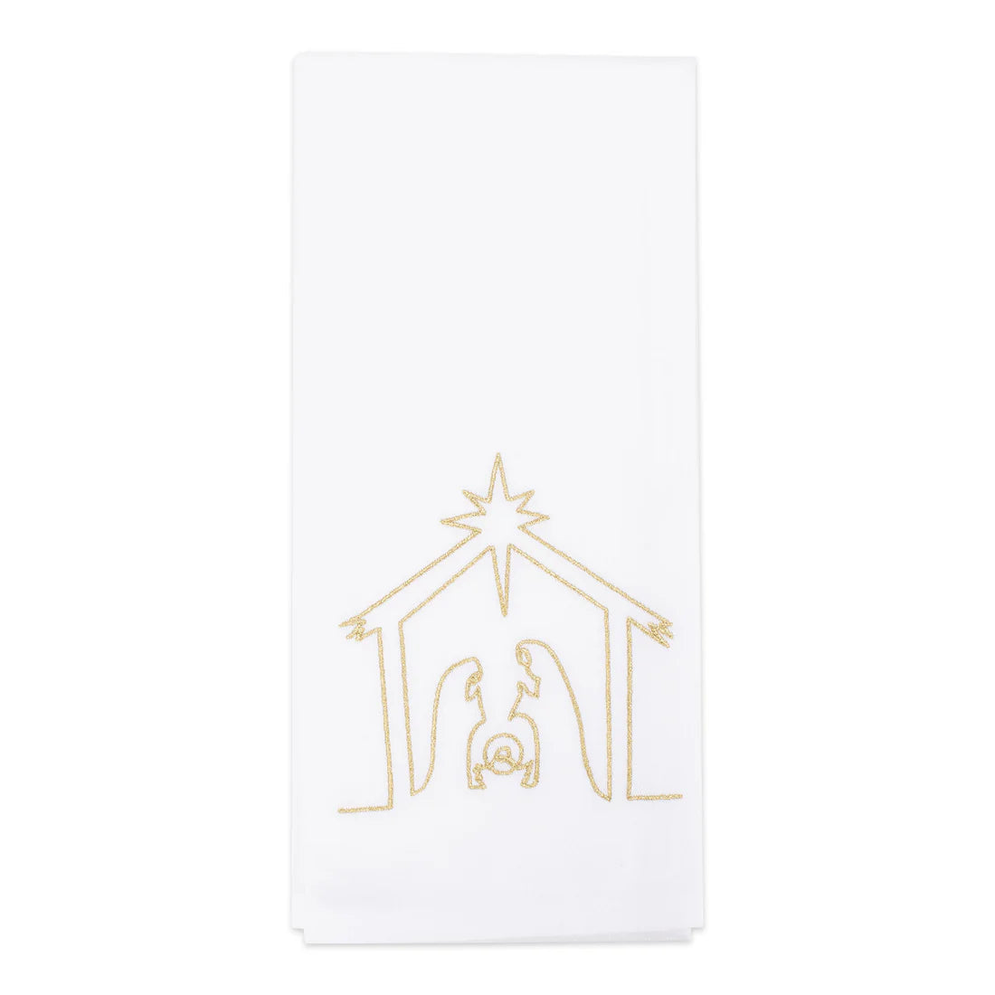 Mary Square Tee Towel Nativity