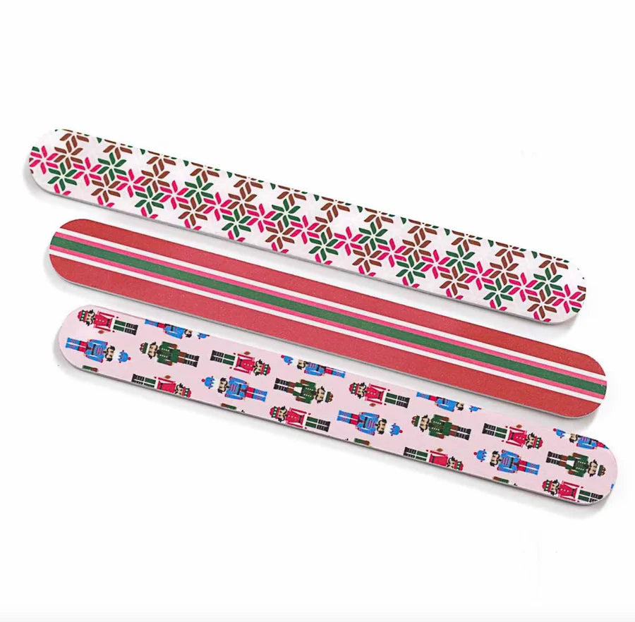 Nutcracker March Nail Files- Pink/Red/Green