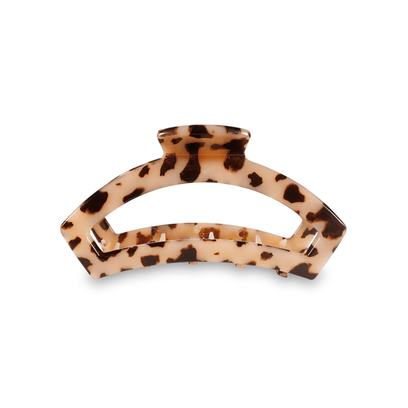 Teleties Small Open Hair Clip - Blonde Tortoise
