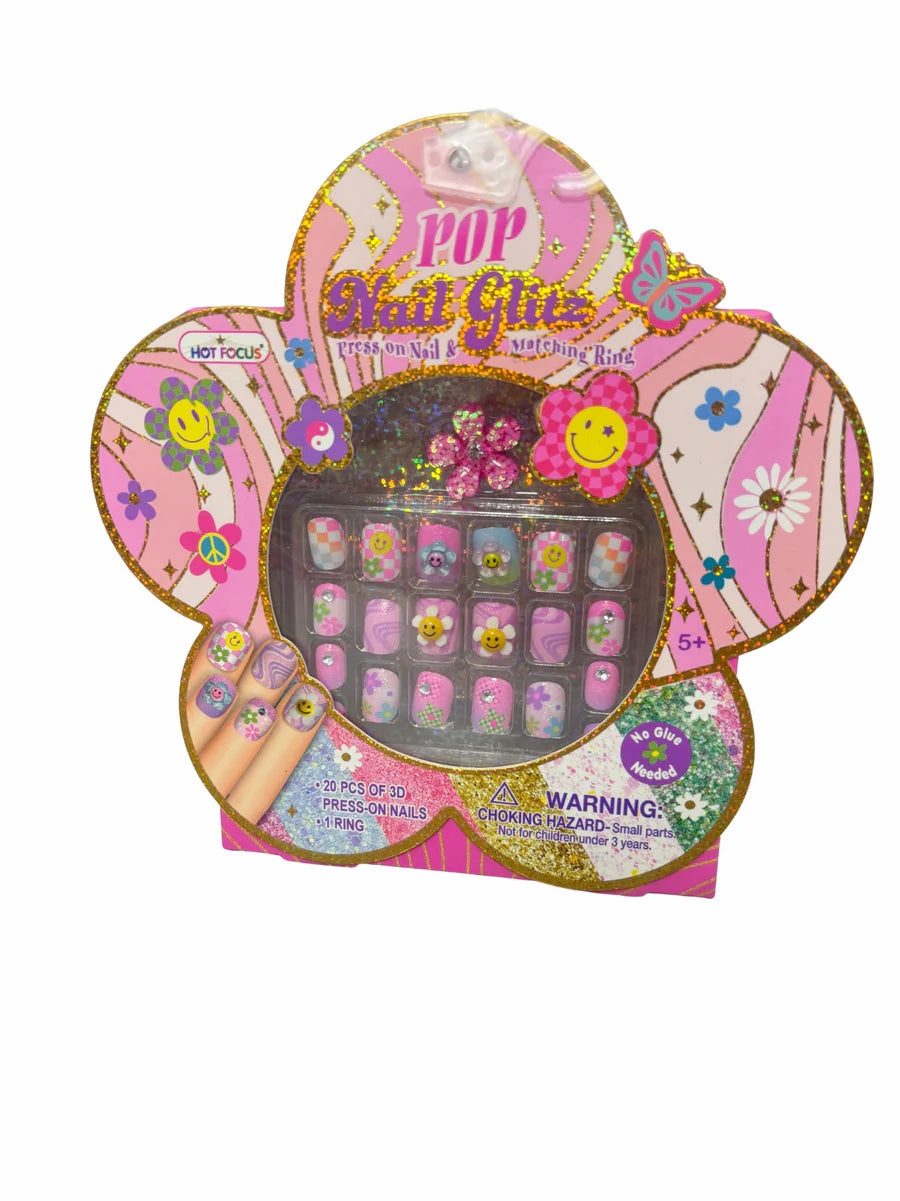 Pop Nail Glitz - Groovy Flower