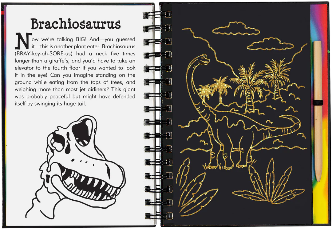 Scratch and Sketch Jurassic & Beyond Art Activity Book