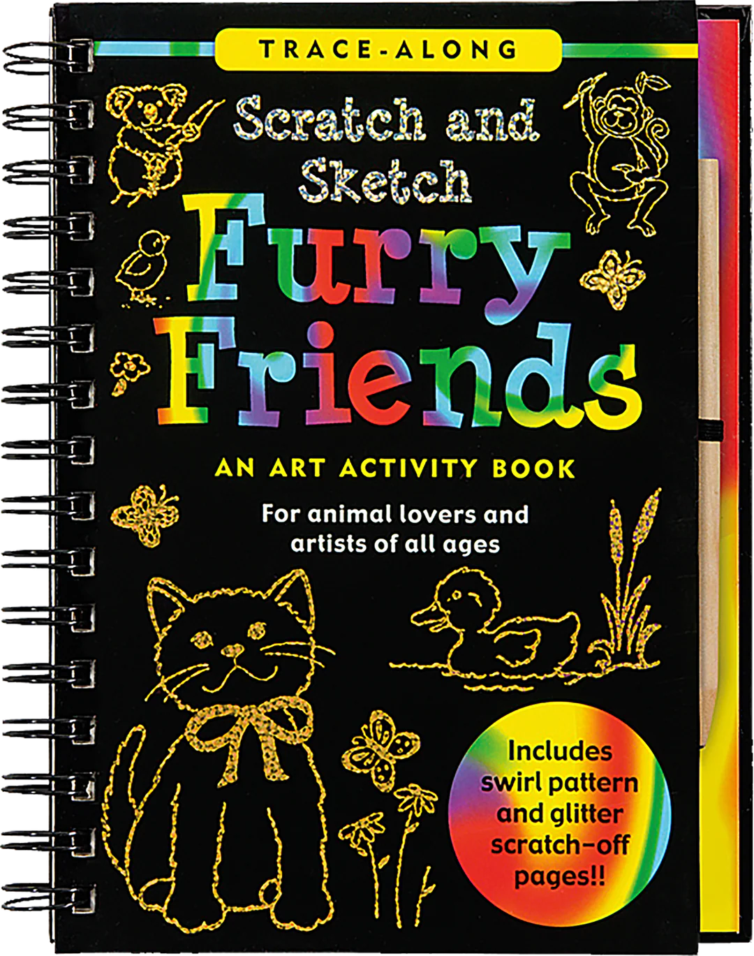 Scratch and Sketch Furry Friends Art Activity Book