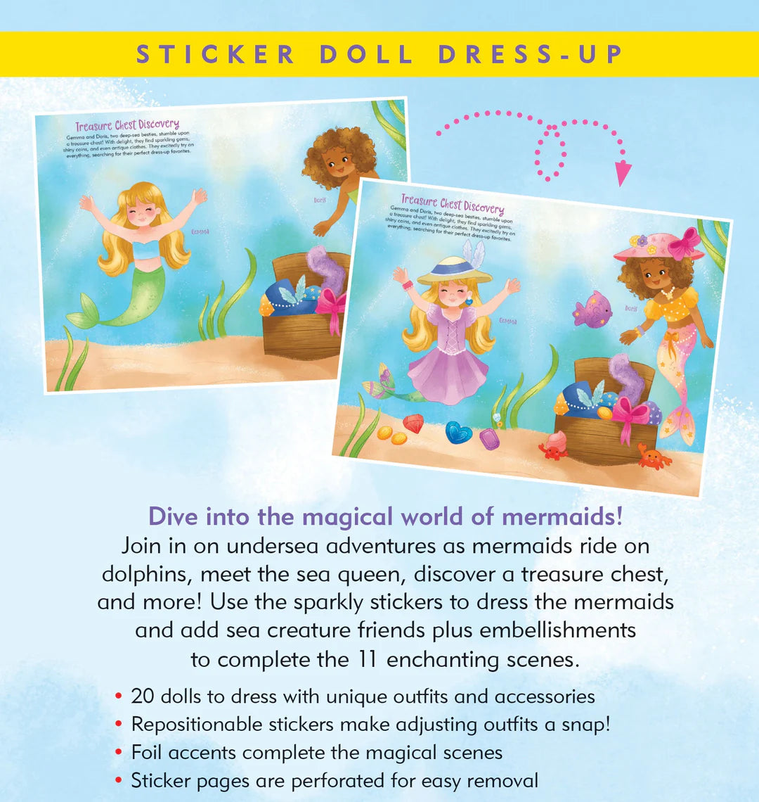 Mermaids Sticker Doll Dress-Up