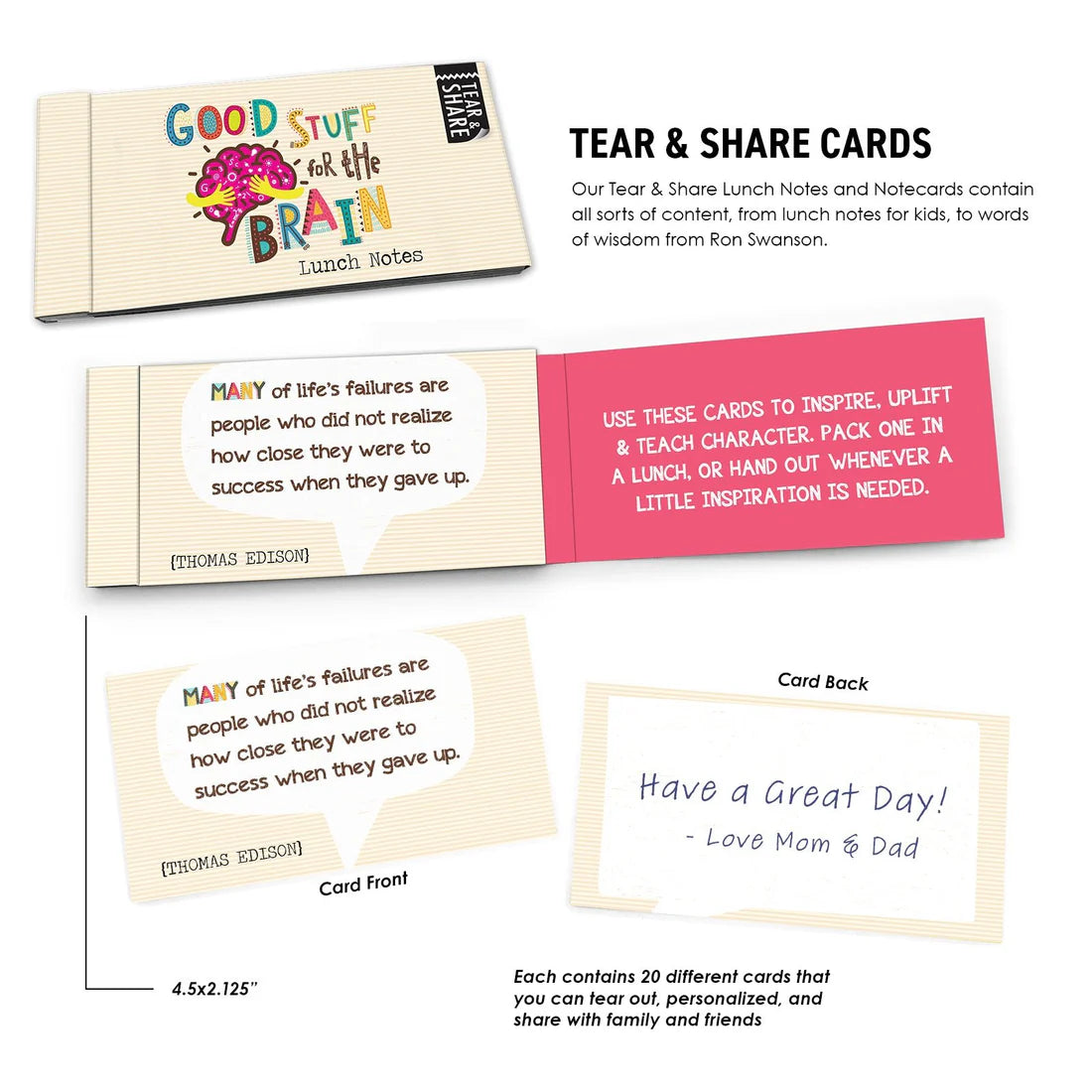 Tear & Share Lunch Notes - Boxed Set