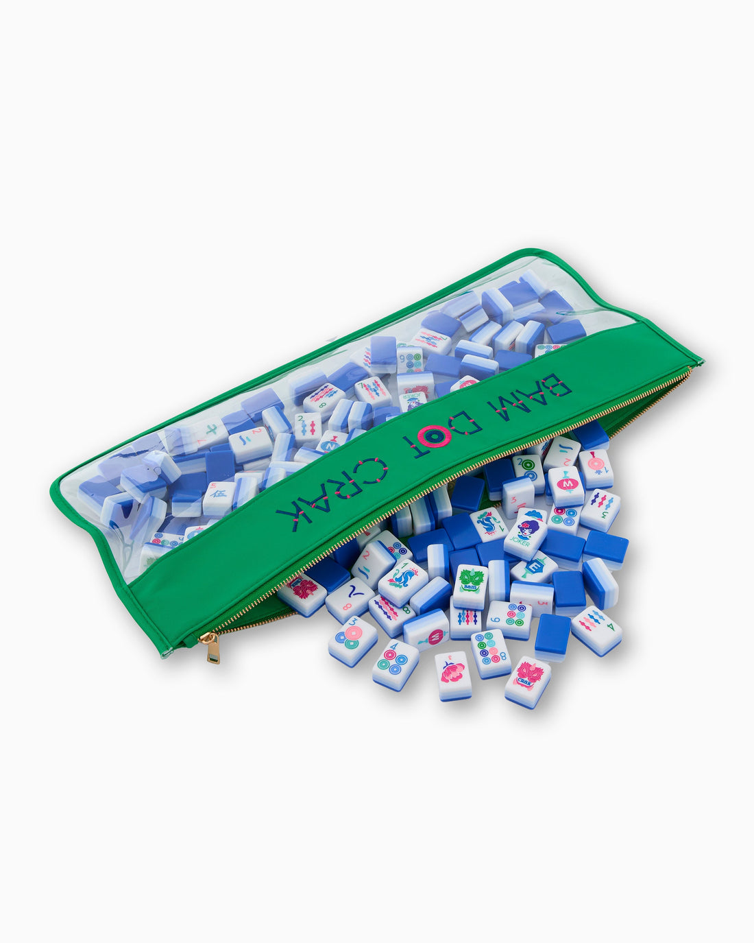 Bam Dot Crak Mahjong Bag - Kelly Green