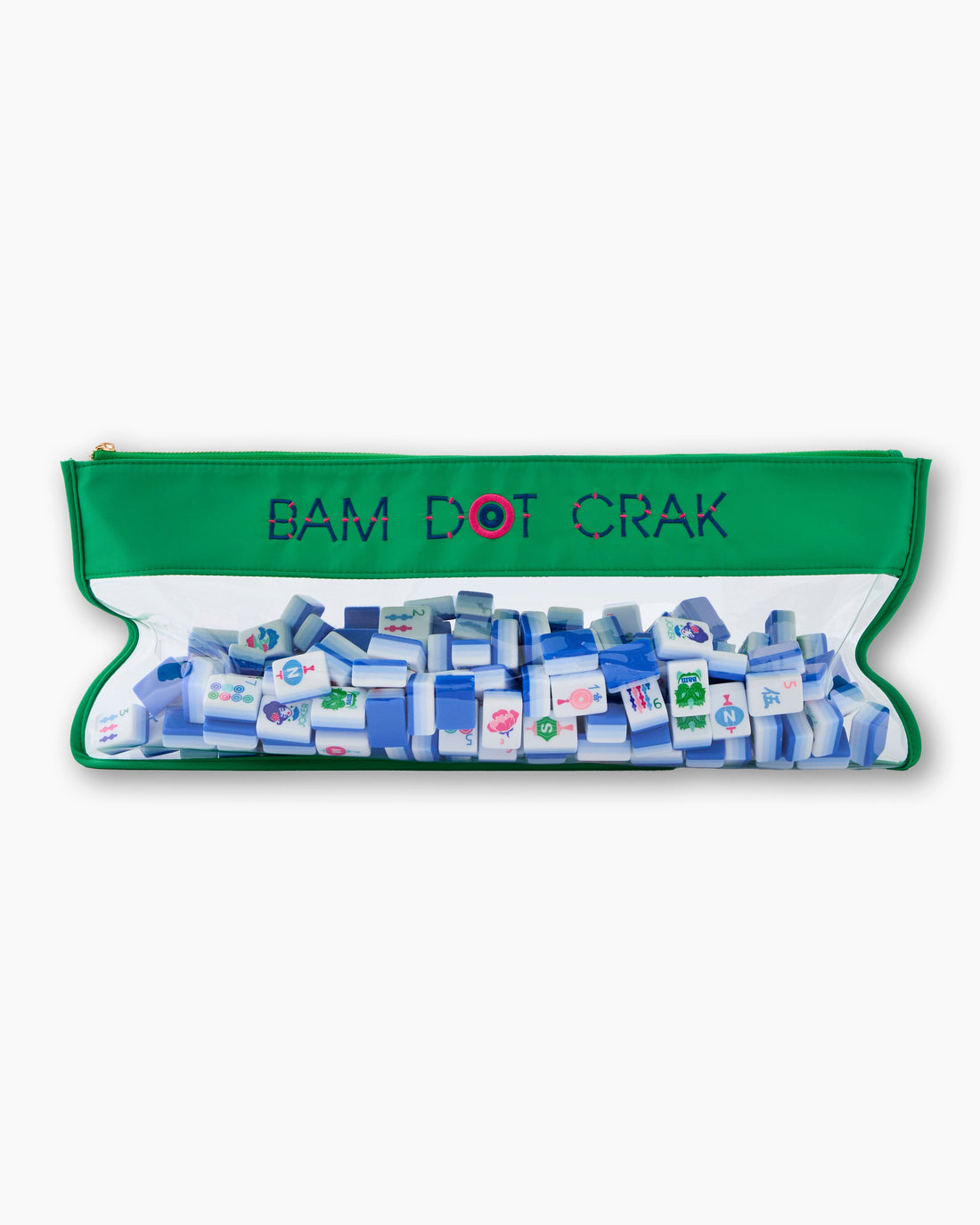 Bam Dot Crak Mahjong Bag - Kelly Green