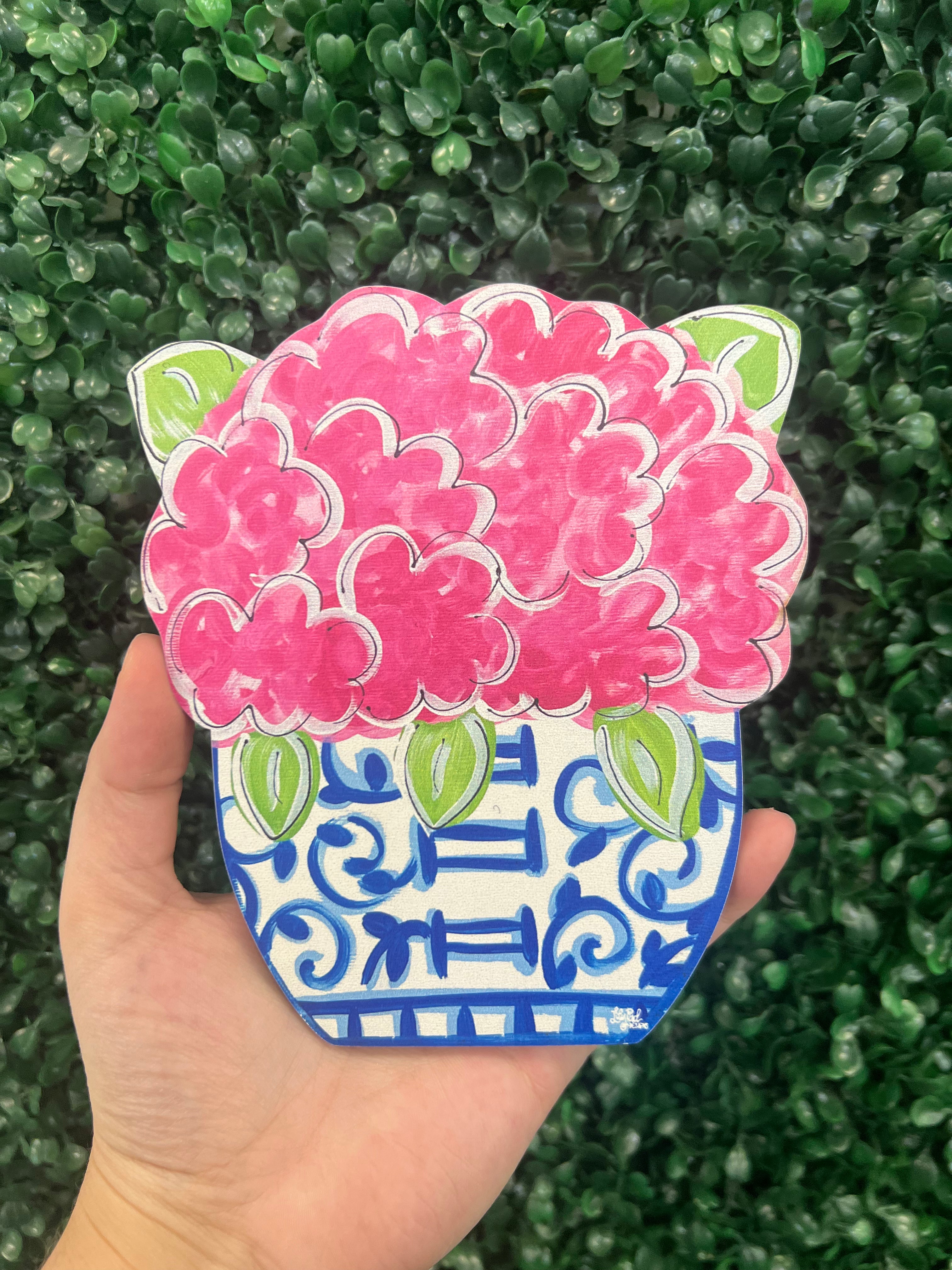 Door Hanger Mini Attachment - Pink Flowers