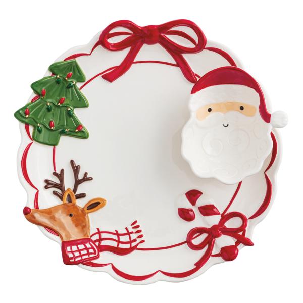 Whimsical Christmas Chip and Dip Set