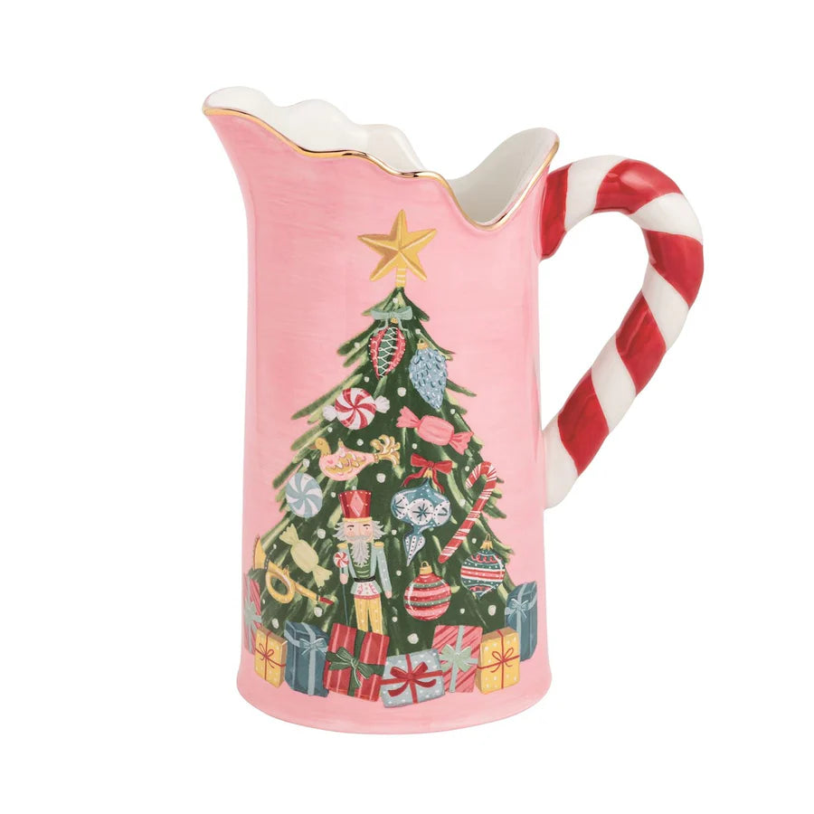 Christmas Tree Candy Handle Pitcher