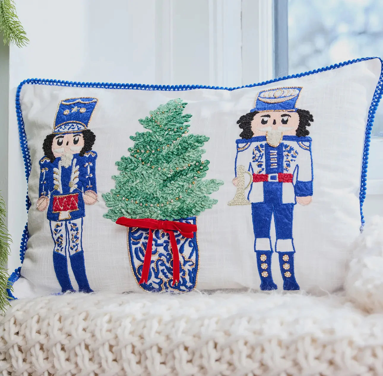 Mary Square Lumbar Pillow - Merry Marchers