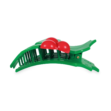 Teleties Flat Hair Clip - Holly Leaves