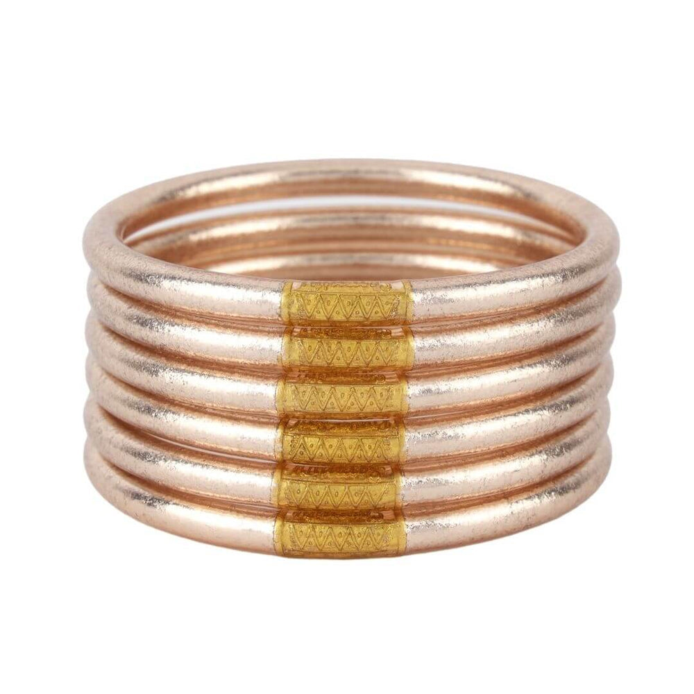 BuDhaGirl All Weather Bangles - Champagne Set of 6