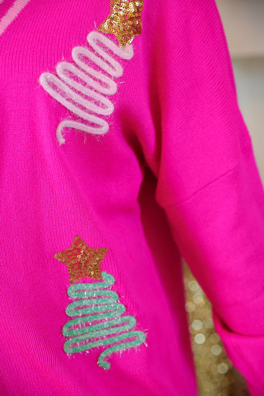 Tinsel Trees Relaxed Cardigan - Pink