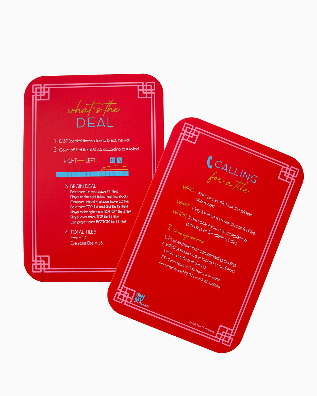 Red Mahjong Tile Shufflers