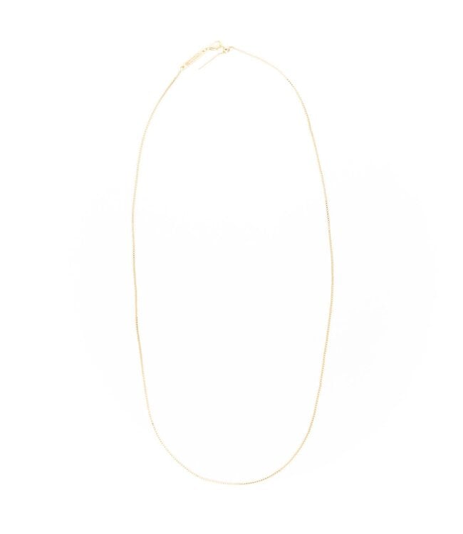 Luxe Charm Bar Box Chain Necklace - 18”