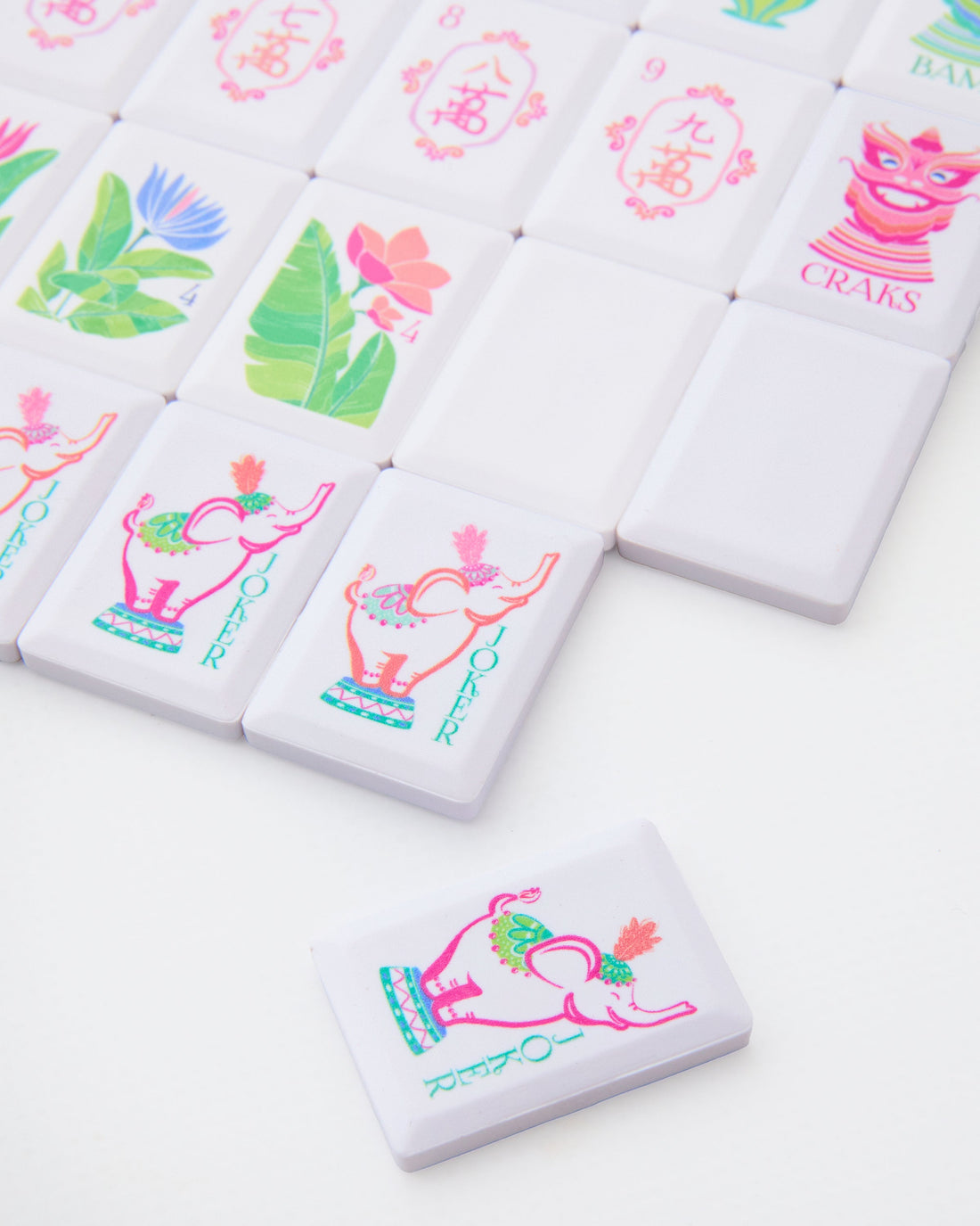 Poppy Debutante Mahjong Tile Set