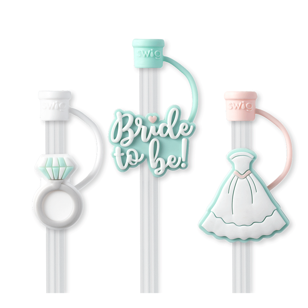 Swig Reusable Straw Toppers - Bride to Be