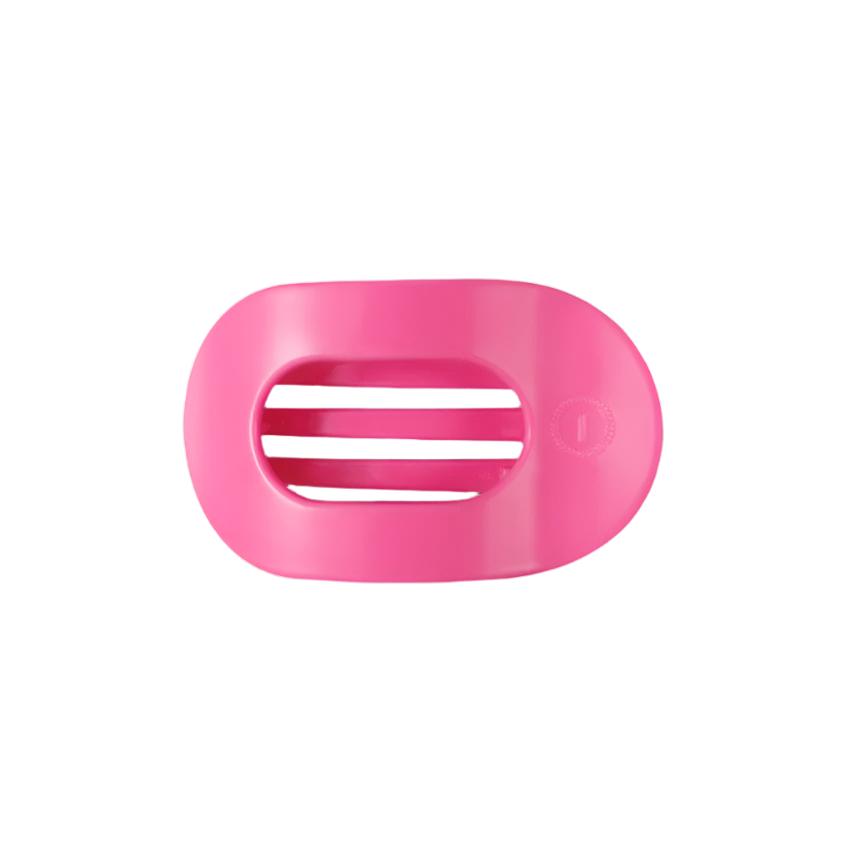 Teleties Medium Flat Round Clip - Paradise Pink