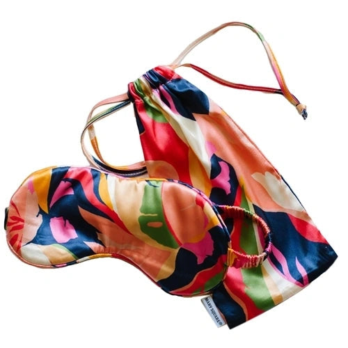 FINAL SALE Satin Eye Mask - Groovy Kind of Love